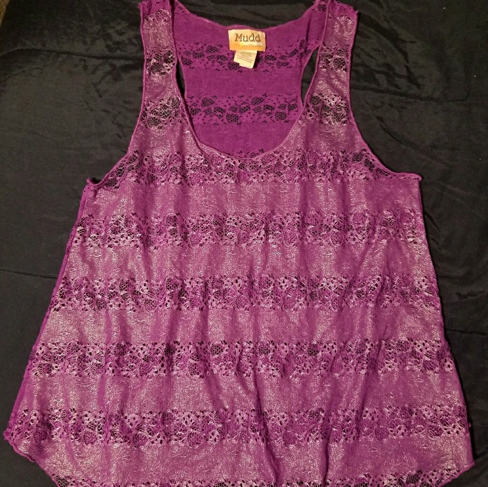 Purple Lacey Sleeveless top